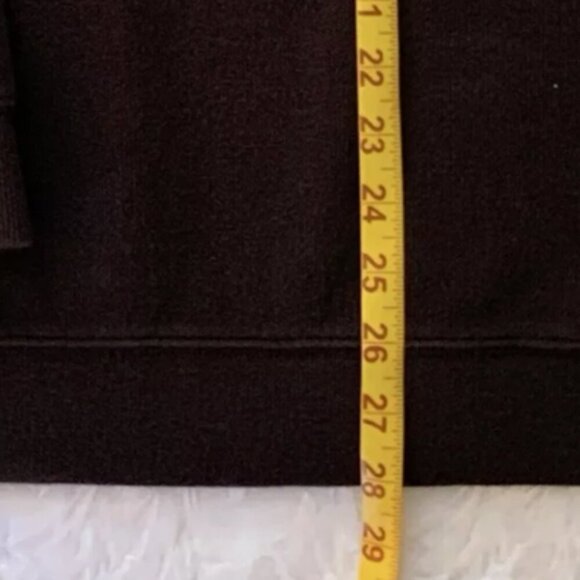 Chaps Brown L Men's Pull Over Quarter 3 Button Mock Neck Cotton - Picture 6 of 6